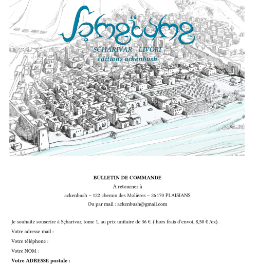 Bulletin de commande scharivar 1-1 Bulletin de commande scharivar 1-1
